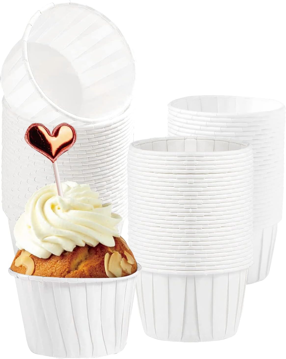 Muffinförmchen weiß 150 Stück